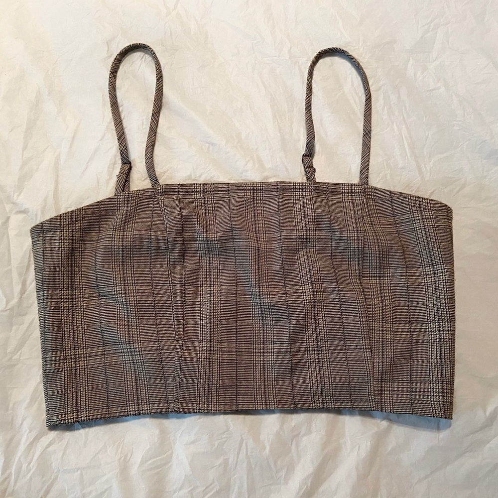 Plaid crop top